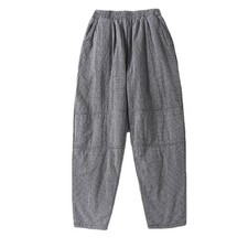 Pantalons Harem Femme Matelassés À Carreaux Avec Taille Élastique Intérieur