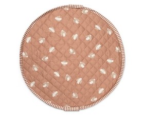 Blooom 2-in-1 Quilted Baby Mat & Storage Bag-Birds-47" Dia.-NEW IN ORIG PKG 