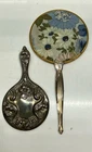 Two Mismatched VTG Hand Mirrors