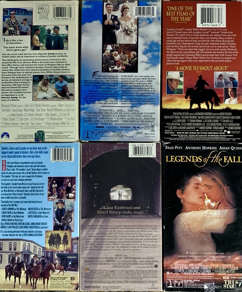 VHS Bundle: Forest Gump, Steel Magnolias, Horse Whisperer, Legends Of Fall, Etc. - Image 4 of 4