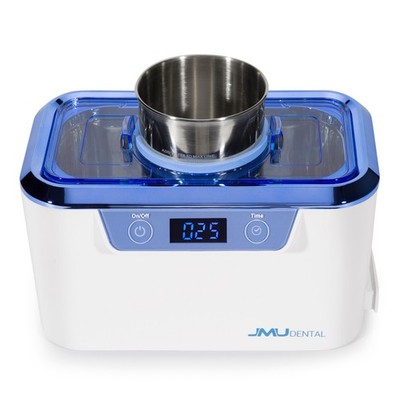 JMU 800ml White Ultrasonic Cleaner Machine For Dentures Burs Dental