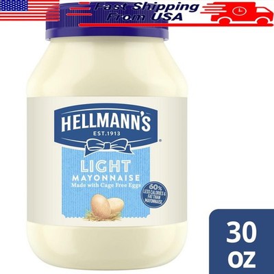 Light Mayonnaise 30 Oz Cage Free Eggs Gluten Free ALA Creamy Flavor New