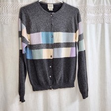 Vintage Neiman Marcus Exclusive Womens 100 Cashmere Cardigan S Made in Scotland