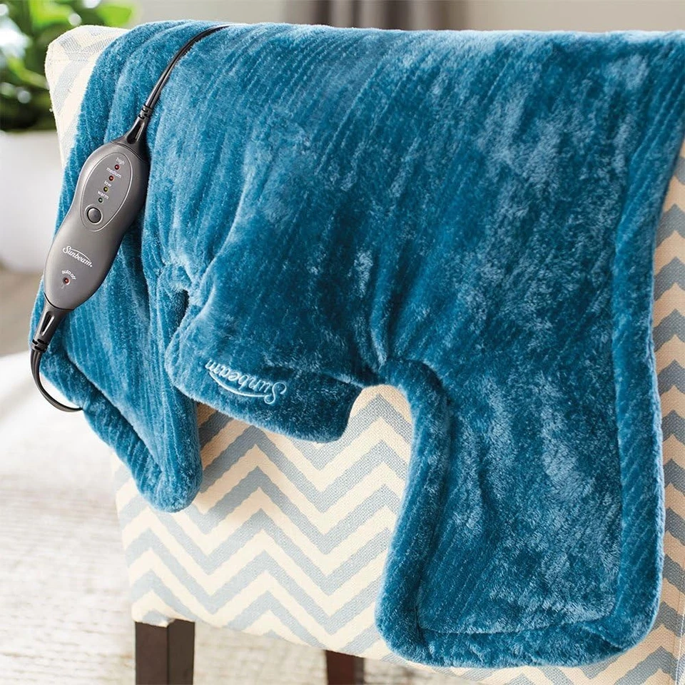 Calefacción contorneada Sunbeam XL Renue 25x25 pulgadas (paquete de 1), azul orilla del lago  Foto 4 de 4