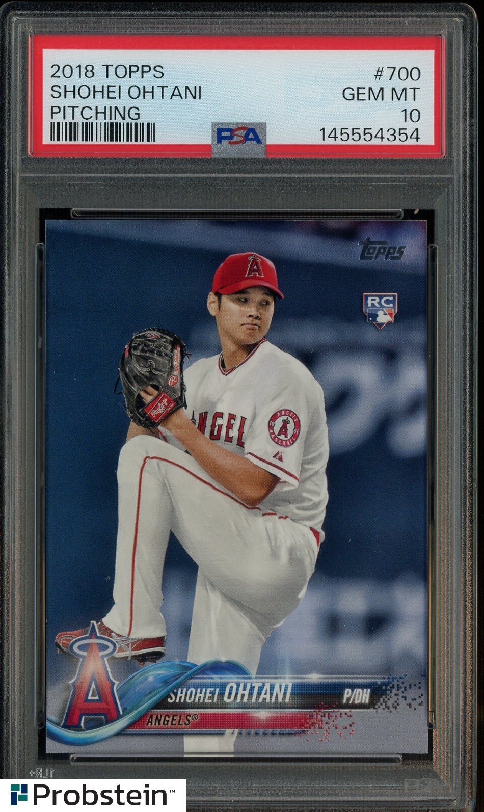 2018 TOPPS SHOHEI OHTANI RC ROOKIE PITCHING #700 PSA 10 GEM MINT