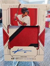 2025 Panini National Treasures Kristian Campbell RPA /99 #TMS-KC