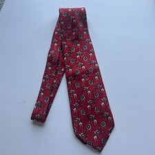 Vtg Brooks Brother Makers Red All Silk Tie Vintage