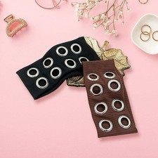 Wide Elastic Headbands For Punk Girls Hairband with Hollowed Out Eyelets Design