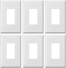 Large Decorator Outlet Wall Plate Cover White  Premium Quality 10-pack