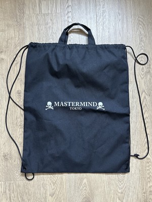 100% AUTHENTIC Mastermind JAPAN Black Backpack Drawstring Bag Tote MMJ Tokyo