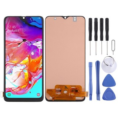 Ersatz Incell LCD Bildschirm mit Digitizer Vollbaugruppe für Galaxy A70, schwarz