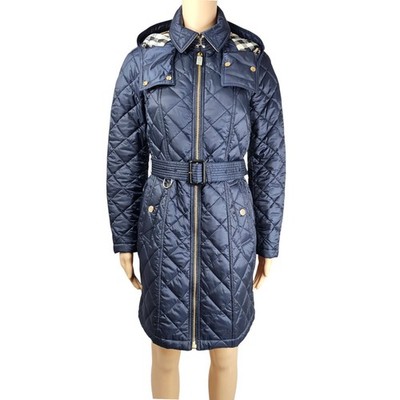 Burberry Baughton Damen Steppmantel Navy Größe XS Neu mit Etikett