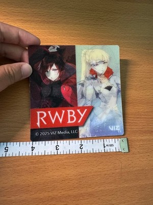 AX 2025 Exclusive RWBY Anime Expo LENTICULAR CARD COASTER Weiss RUBY Blake YANG