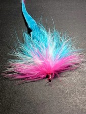 9"  Glow Weedless Rattle Dragon Tail Pike Muskie Peacock Bass  Stripers Flies 
