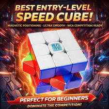 Magnetic Speed Cube 3x3 Stickerless Magic Puzzle Toy Kids Adults UK