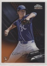 2021 Topps Chrome Black Orange Refractor 13/25 Brady Singer #85 h2j