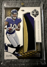 Panini 2016 Limited Rookie Phenoms Jersey Chris Moore Ravens Silver 23/49