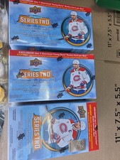 2025-26 Upper Deck Series 2 Hockey Blaster Box w/ Oversized Young Gun Rookie, 3 