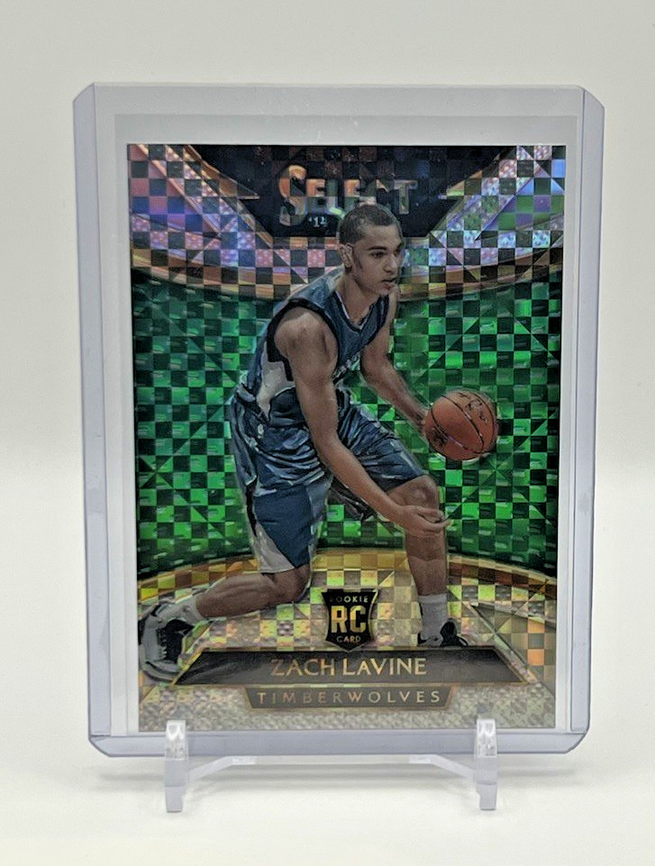 2014-15 Panini Select Zach LaVine RC Courtside Silver Checkerboard Prizm #282