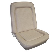 Bronco Seat Upholstery For Front Buckets And Rear 1968-1977 - Parchment Bronco Seat Upholstery For Front Buckets And Rear 1968-1977 - Parchment