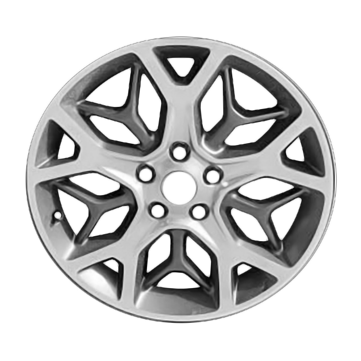 Reconditioned 20x8 Polished Medium Charcoal Metallic Wheel fits 560-09181