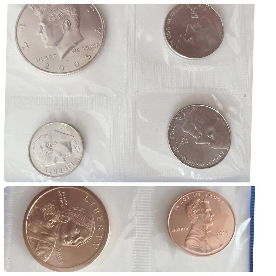 United States Mint 2005 Uncirculated Coin Set Made in US - Image 4 of 4