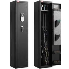 VEVOR Gun Safe with Fingerprint Digital Keypad & Key Adjustable Racks Lighting