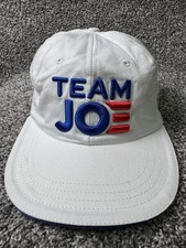 Team Joe Hat Cap Strapback White Adjustable Joe Biden Made in USA