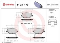 Brembo Bremsbelagsatz, Scheibenbremse P 23 179 Passend FüR Fiat