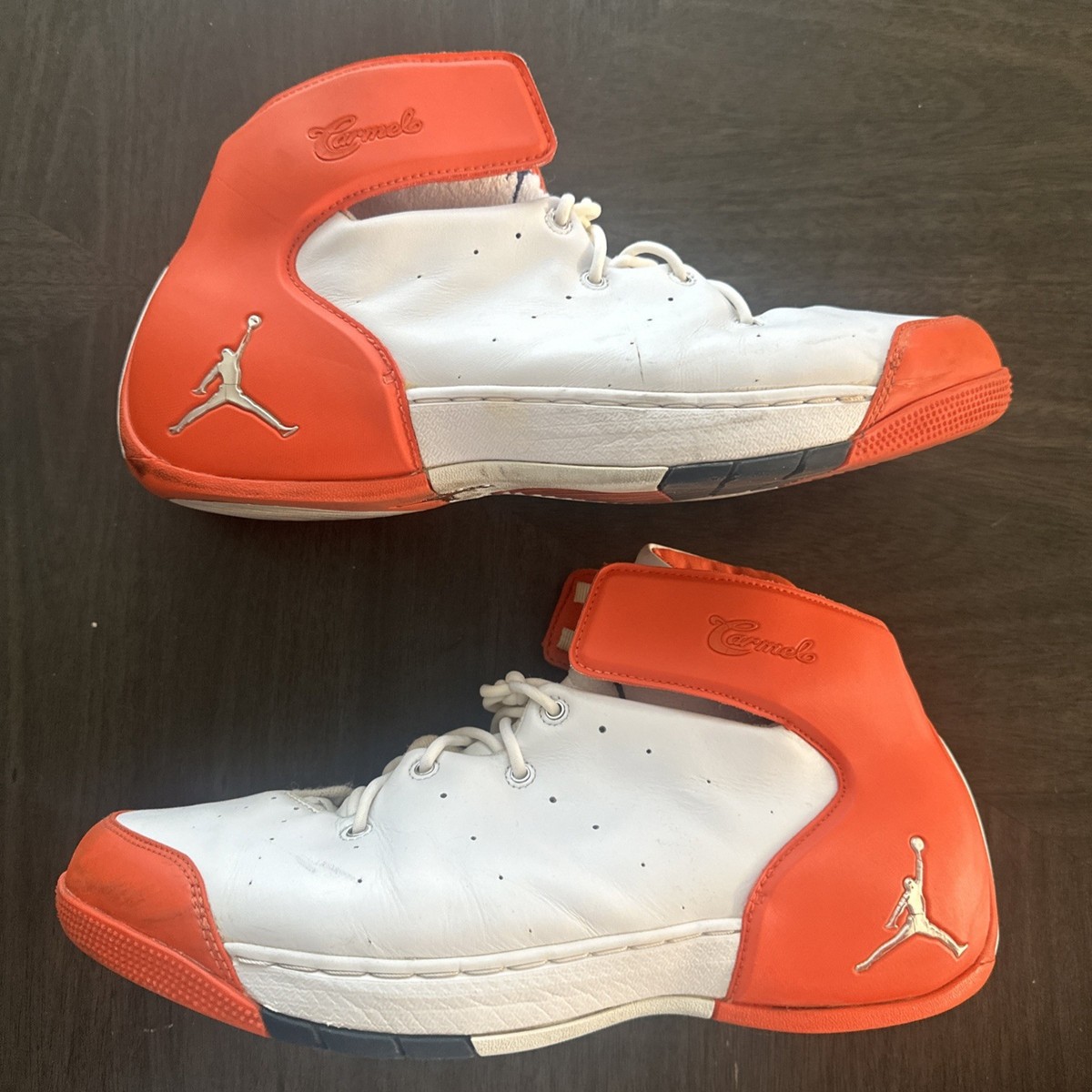 Jordan Carmelo 1.5 Rare Basketball Shoes White Orange 309265-105 