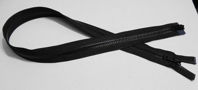 27 inch Deep Black #5VS Vislon 2 Way/2 Pull Separating YKK Zipper New!