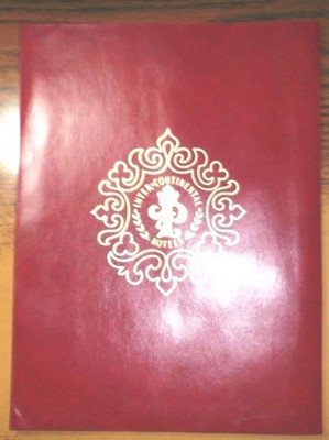 Vintage 1970s Inter-Continental Hotels Paris, France Guest Folder with Contents