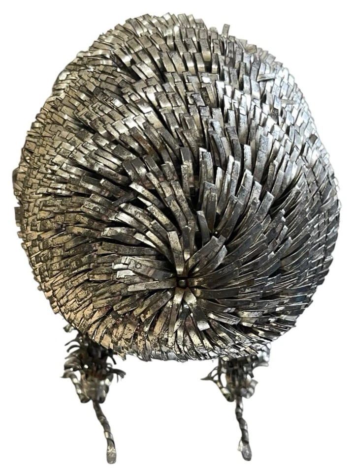 Sergio Bustamante Brutalist Owl Sculpture 5.5" H VTG MCM Mixed Metal Art Mexico - Image 4 of 4