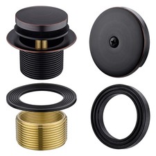Brass Tip-Toe Tub Drain Kit, Oil Rubbed Bronze Tub Drain and Overflow Kit wit...