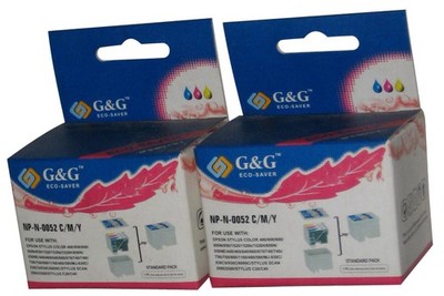 G&G Eco-Saver NP-N-0052 Tintenpatronen Set C/M/Y (2 Boxen)