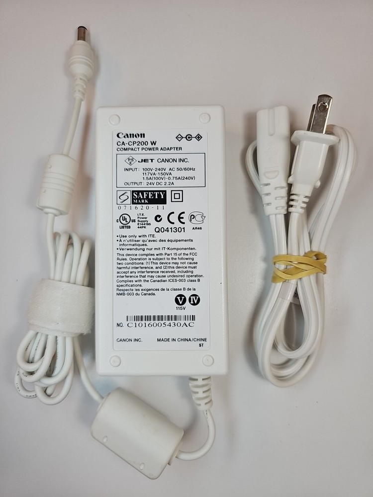 Canon Compact CA-CP200 W Power Adapter for Canon SELPHY CP760 & CP780