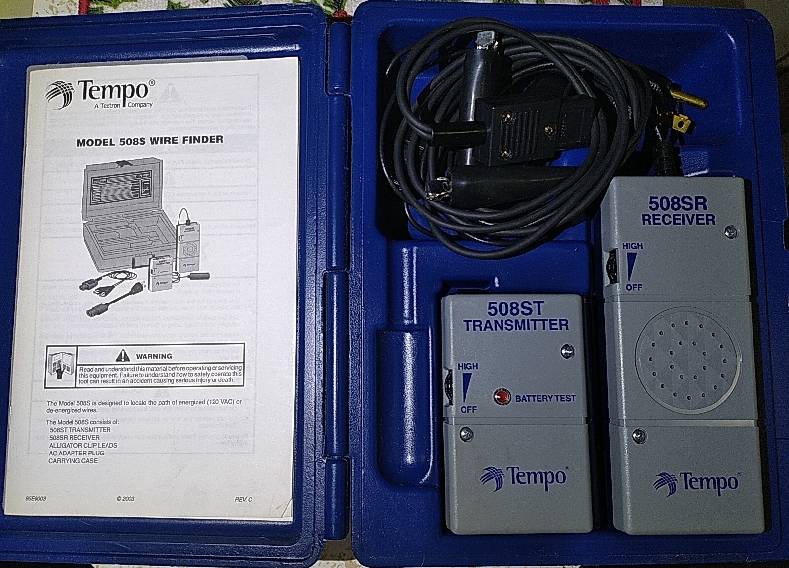 Tempo (Greenlee) 508S The Wire Finder Wire Locating System Kit with