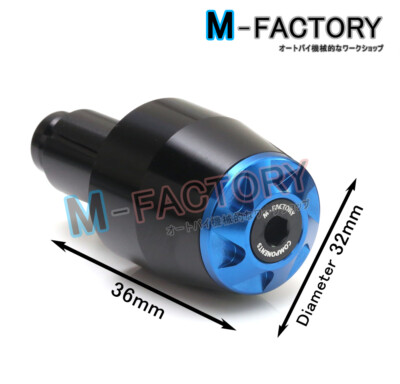 Blue Toka Bar End Slider Fit Kawasaki ZX-10R 2006-2013 07 08 09 10