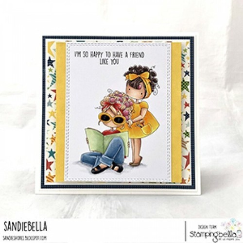 TINY TOWNIES-Stamping Bella Cling Mount Rubber Stamp-Stamping Craft-Townie Girls - Picture 78 of 190