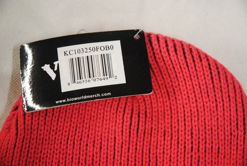 FALL OUT BOY LOGO TAG PINK BEANIE CAP HAT NEW OFFICIAL BAND GROUP RARE - Picture 4 of 5