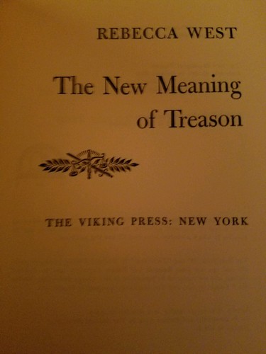 Rebecca West, ""Die neue Bedeutung des Verrats"". Guter Zustand. - Bild 4 von 12