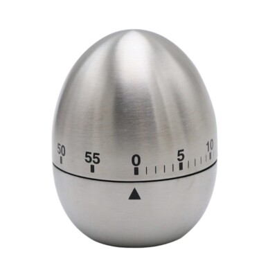 Egg Shape Student Spinning Metal Timer Manager Learning Work Efficiency Timer