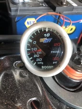 Tinted Glowshift Vacuum Boost 30 PSI Pressure Gauge