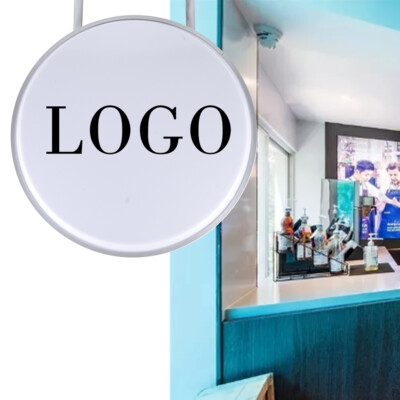 24 Inch Round Light Box LED Advertising Projecting Sign Double Sided Sign Board