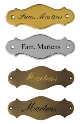 Namensschild-135 x 50 mm-Türschild-Schild- ohne, oder mit Gravur-3 Farben-TOP