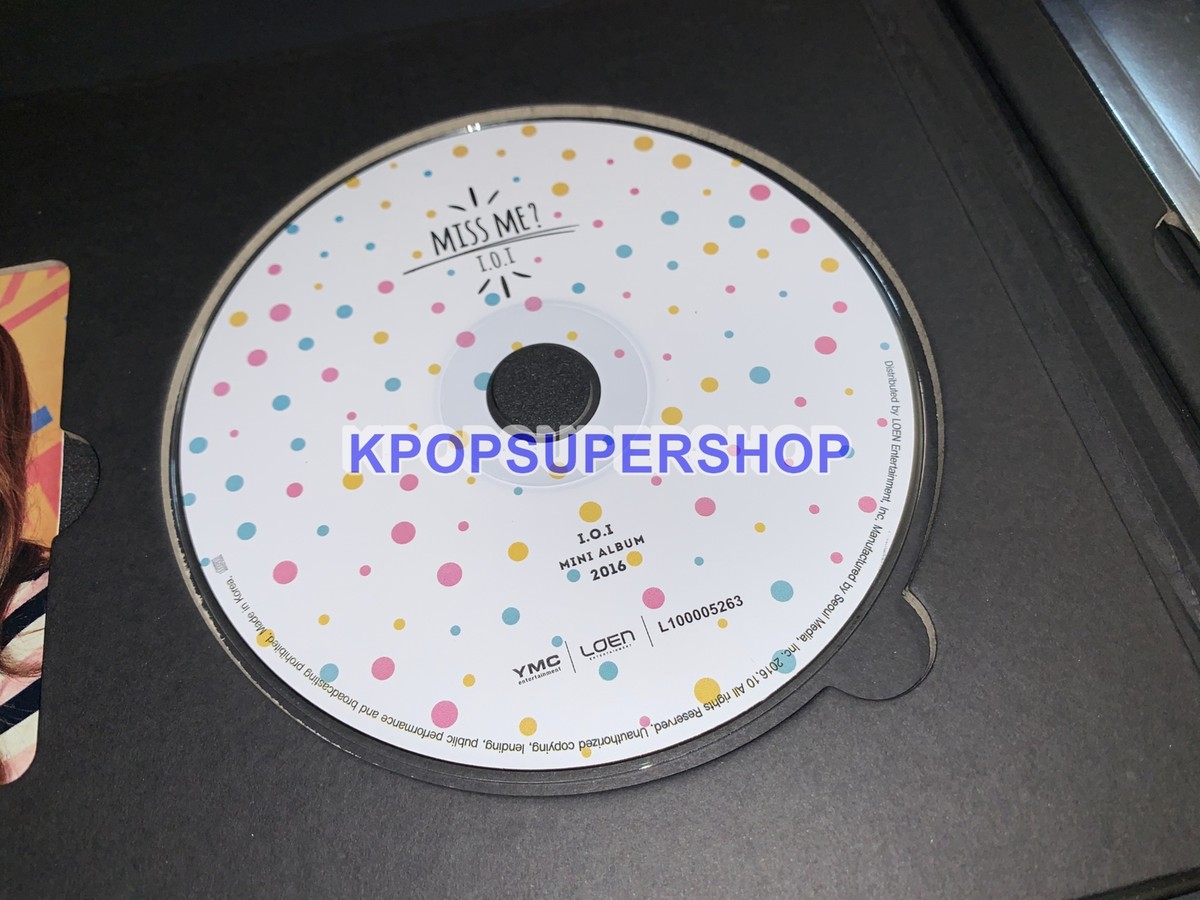 IOI 2nd Mini Album Miss Me? Autographed Signed CD Photocard Great