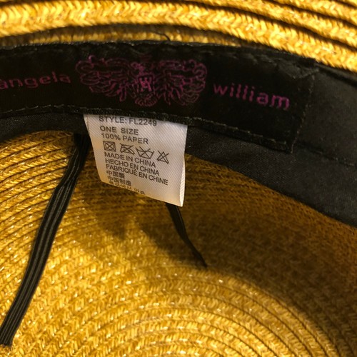 Sombrero de papel para mujer Angela and William talla única nuevo con etiquetas UPF 50+ - Imagen 7 de 7