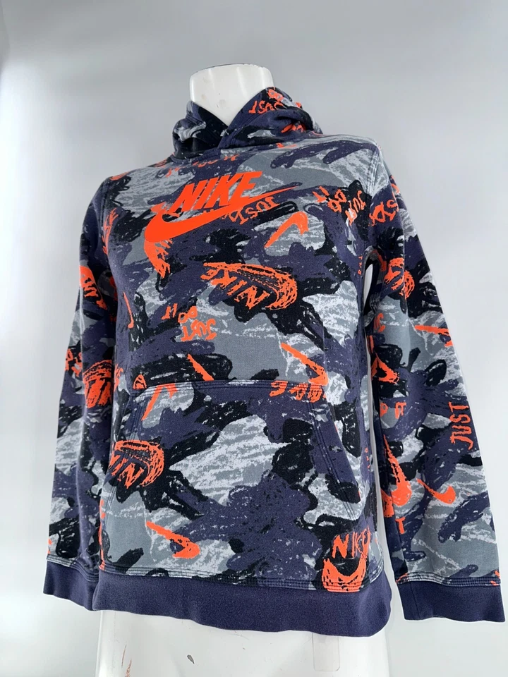 Nike Sudadera con Capucha Juvenil XL Multicolor Gráfico Algodón Poliéster YGI L4-53 Foto 3 de 4