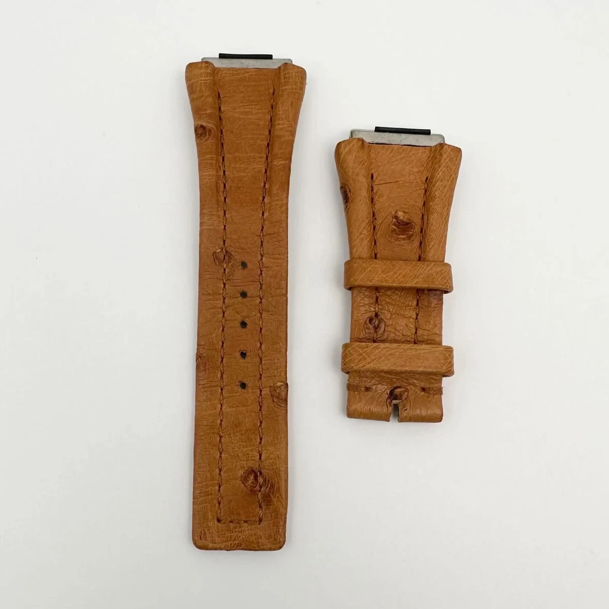 Bvlgari 27mm X 18mm Brown Calf Leather Strap 100116560