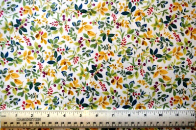 Red Rooster The Quilters Kitchen Collection plants  33'' 100% cotton fabric